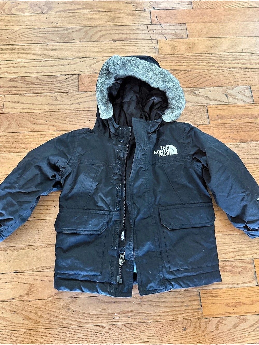 The North Face Boys Size 2TBlack Hooded Jacket